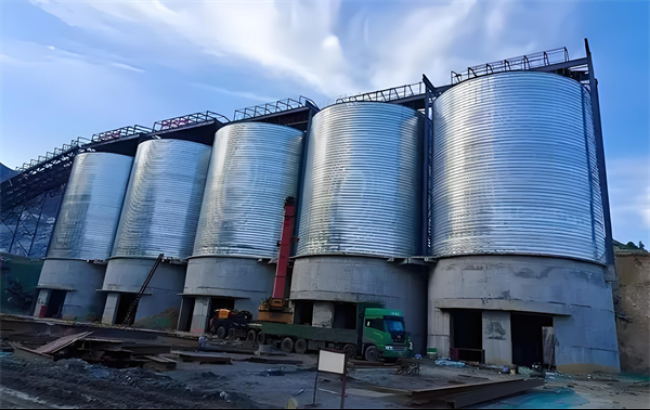 江西螺旋卷板仓施工现场